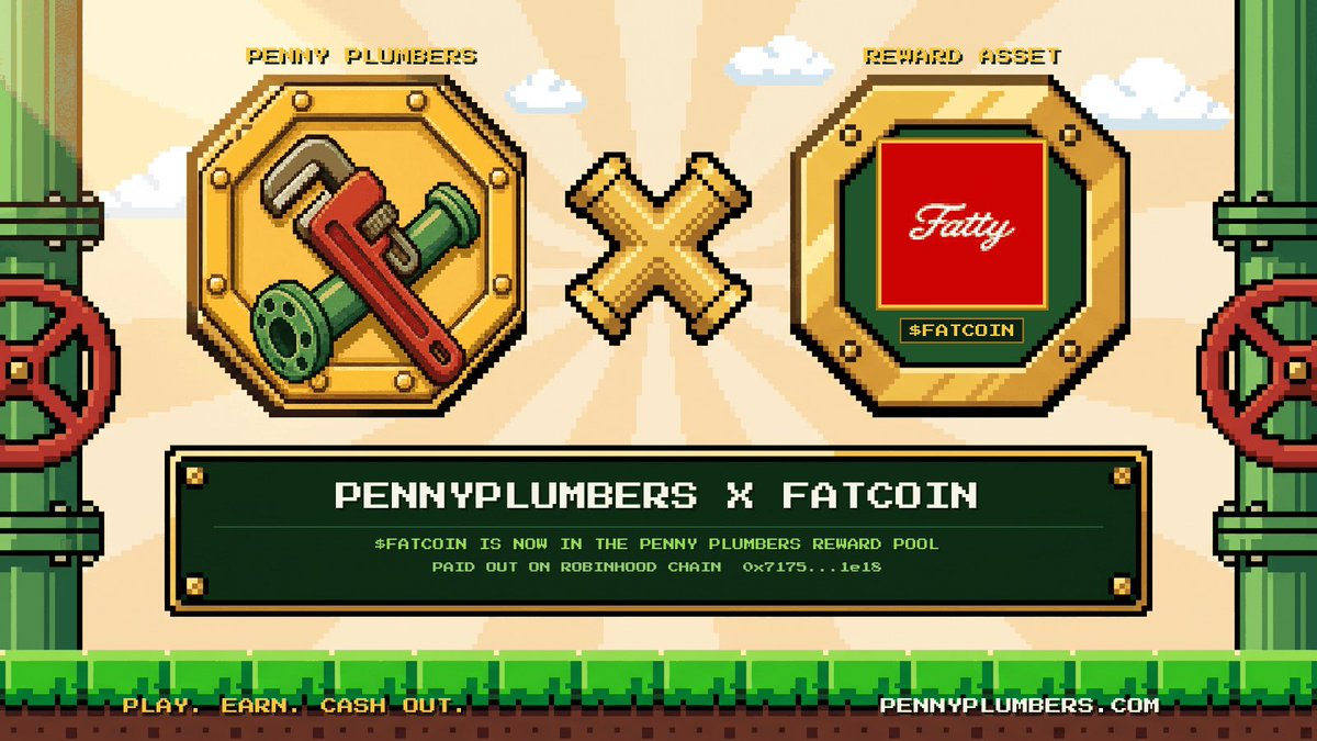 PennyPlumbers's tweet photo. $FATCOIN is listed in the Penny Plumbers reward pool.
https://t.co/rwwN7KMyDj https://t.co/70GbXpvyJL
