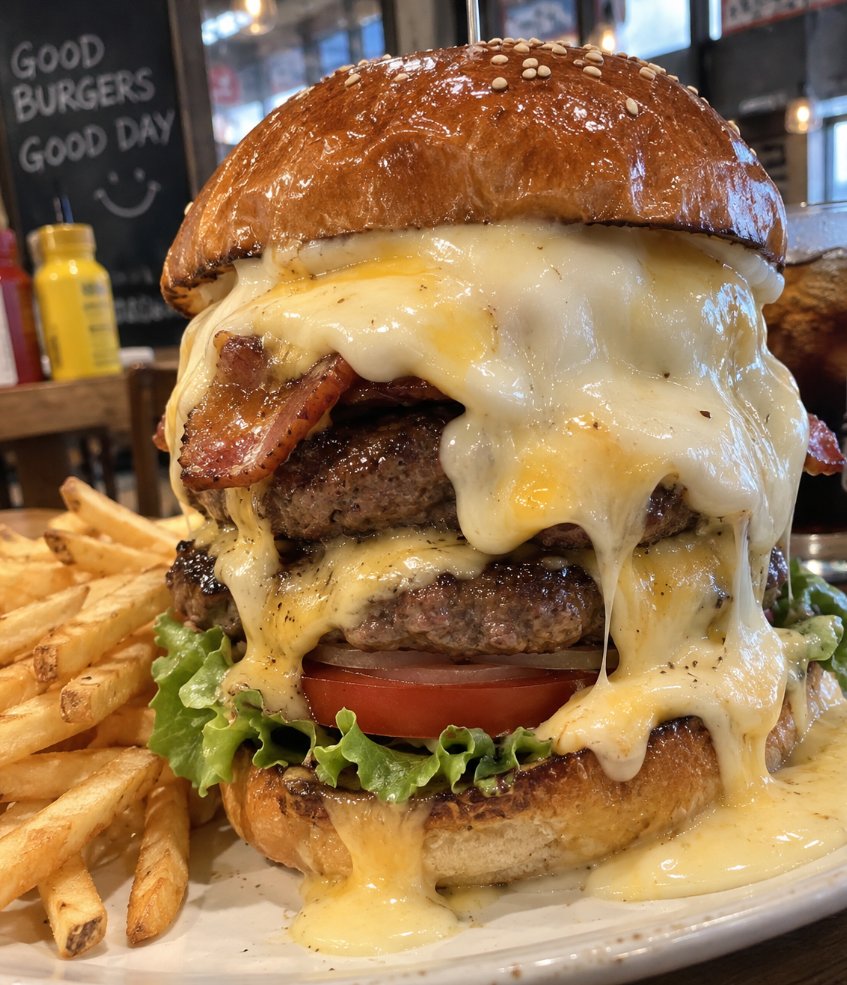 DaCesaraugusto's tweet photo. 人生で一番美味しかったチーズバーガー！ https://t.co/RRyIMCpNWn