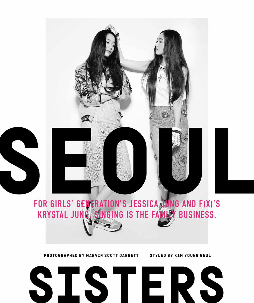 narshazone's tweet photo. — f(x)’s Krystal &amp; SNSD’s Jessica for NYLON (2014) https://t.co/6oRsre27LH