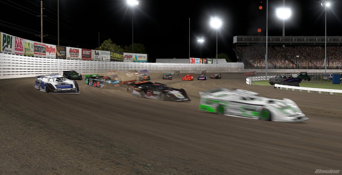 Dok_Peppers's tweet photo. Dirt Super Late Model - Knoxville (Course 32/39)
Split 2/2 - 1819 SoF

Qualification: 12e
Heat: 5e sur 7
Start Feature: 15e sur 22
Finish: 5e sur 22

iRating: +48 - 2273
Safety Rating: -0.05 - Class A 2.52

Classement Gen.: 52e / 2684 - 1809pts

Next Week: I-55
#iRacing https://t.co/ngOTp4eJC5