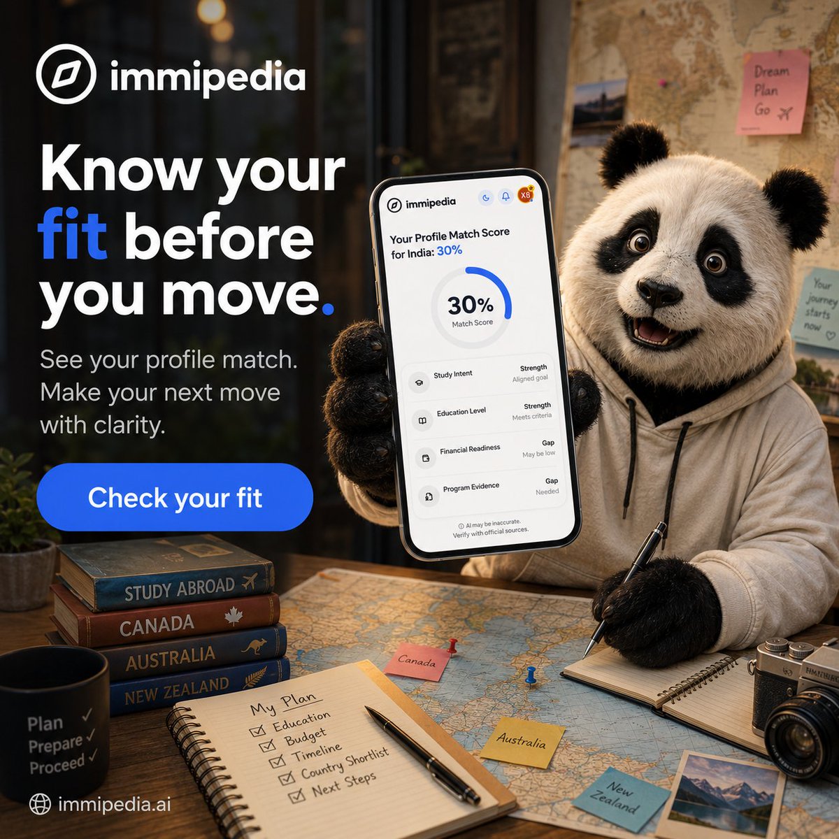 Immipedia_ai's tweet photo. The same country can produce very different options for two people. Education, work history, language, family and budget all change the picture. Know your fit before you move. https://t.co/x4OazZB3Ve #ImmigrationPlanning #VisaPathways #GlobalMobility #MoveAbroad #immipedia https://t.co/f06EgHTW1S