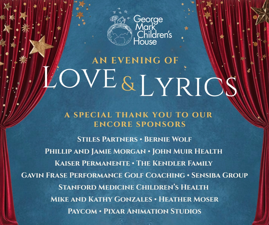 gmch's tweet photo. We’re deeply grateful to the sponsors and supporters who make An Evening of Love &amp; Lyrics possible. Your generosity helps George Mark Children’s House care for children and families when they need it most.

Oct. 2 • Four Seasons SF

Limited tickets: https://t.co/sRjTVQttt5 https://t.co/WOtOgwwvj5
