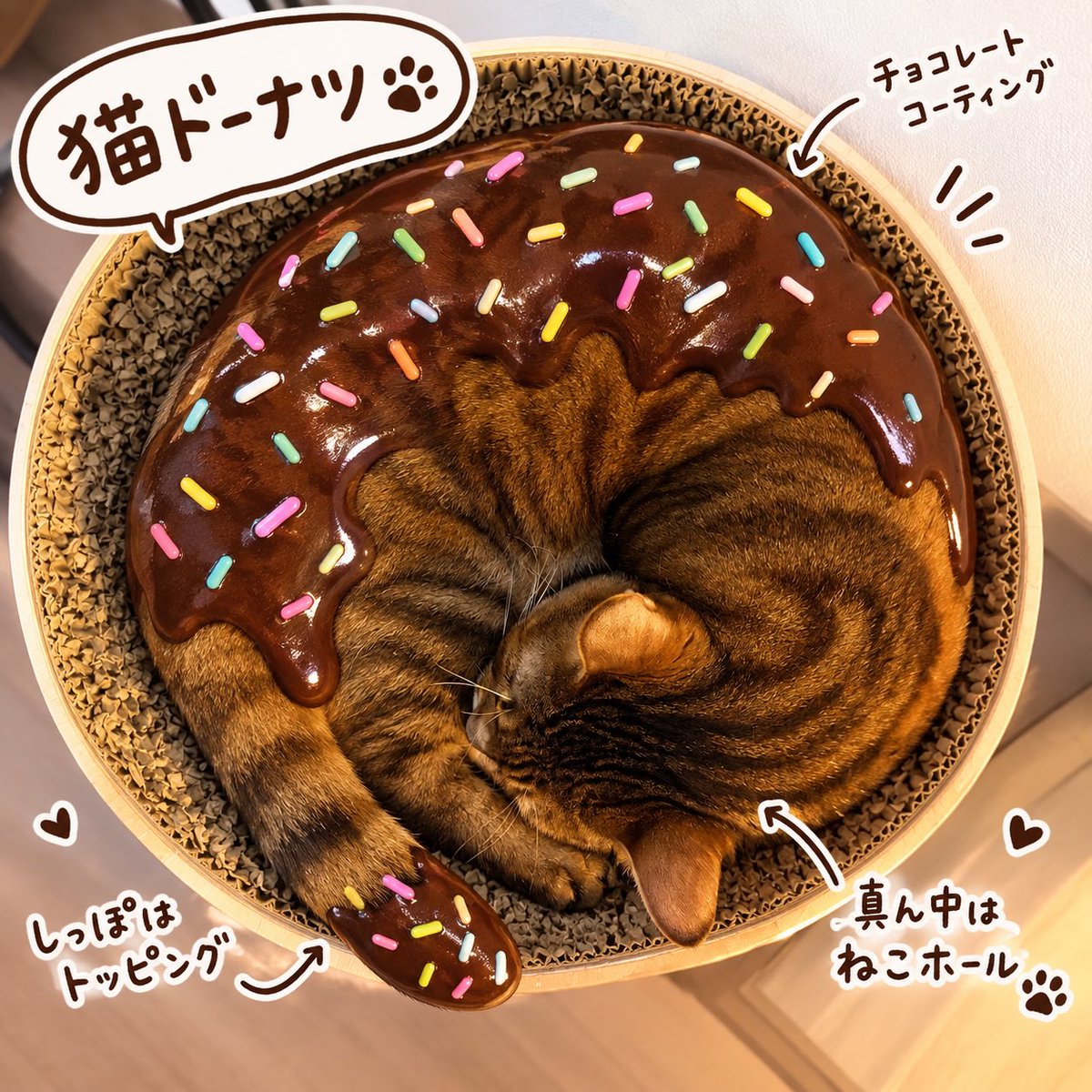 maa_chan_11's tweet photo. ドーナツ食べた過ぎて
うちの子がドーナツに見えてきたぞ😋 https://t.co/DxvYmlOQot