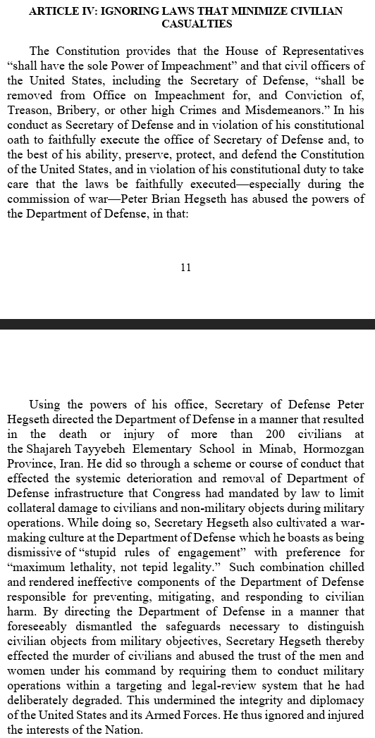 mattforney's tweet photo. I just read Massie's articles of impeachment against Hegseth and they're actually WORSE than what is being reported:

- Massie is accusing Hegseth of deliberately killing civilians based on the debunked lie that the Air Force bombed an Iranian school. 
- He's accusing Hegseth of "extrajudicial killings" for blowing up Venezuelan narco boats in the Caribbean. Rand Paul was similarly going to bat for cartel members months ago. What is it with lolberts and defending violent criminal syndicates?
- He's accusing Hegseth of "suppressing free speech" by investigating Democrats like Mark Kelly who are trying to foment insurrection in the armed forces.
- And finally, the most hilarious of all, Massie accuses Hegseth of "kidnapping" Nicolas Maduro and bringing him to the U.S. to stand trial. Even libertarians I know who turned on Trump over the Iran war said the Venezuela op was a well-executed and morally defensible operation. Why do lolberts love foreign communists so much?

In any other era, a congressman like Thomas Massie would be expelled from office and thrown in prison for sedition. What a grandstanding little weasel. I remain unconvinced that libertarians aren't a fifth column within the Republican Party.

Thank GOD the voters showed Massie the door.