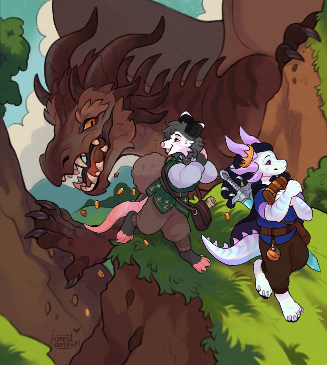 CzerzesRoman's tweet photo. Issac and Fosbat stealing the dragons gold
thank you for this WONDERFUL piece @archieboy_aqu https://t.co/sfNy7i65vu