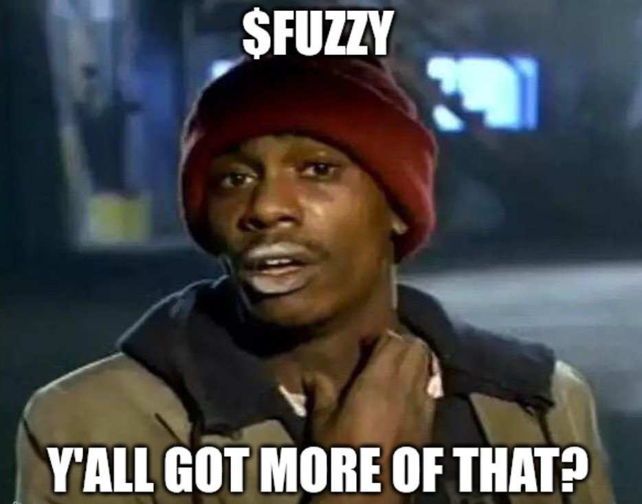 D4ve589's tweet photo. @FuzzyClawX You only need $fuzzy https://t.co/8SygHSiXrO