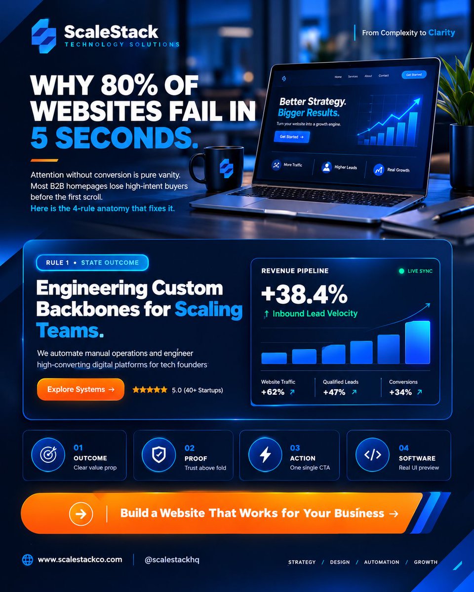 ScaleStack0's tweet photo. Still doing manually what automation can handle?
ScaleStack helps businesses automate workflows, qualify leads with AI, and connect data in real time.
DM "WORKFLOW" to identify your top automation opportunities.
#BusinessAutomation #AI #ScaleStack https://t.co/tBAsMzPoeR