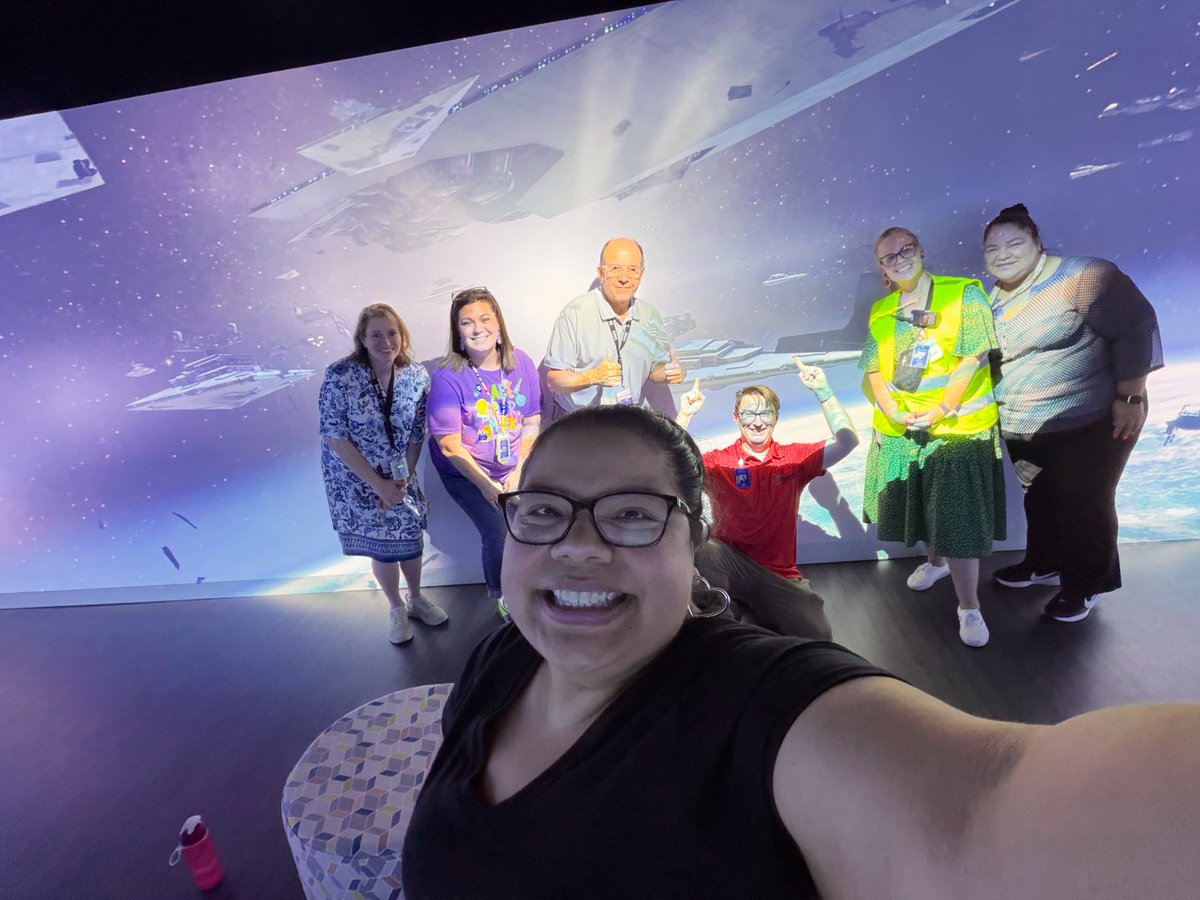 IISD_iLearn's tweet photo. We spy 🕵️ some eager 🤩 Falcon educators ready to SOAR 🦅 into their Immersion Space! 

Staff learned how to build and run TEKS-based sessions 💻 with sts and had a little fun while doing it 🚀! 
#ExcellenceinAction https://t.co/4gjigEWZ6v