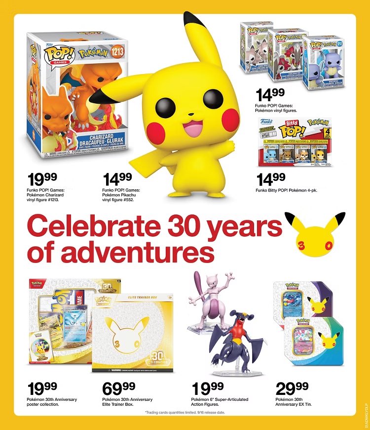 GenesisAIOGroup's tweet photo. 🚨 POKÉMON 30TH CELEBRATION RELEASES TOMORROW! 🚨

The wait is almost over. 🔥 Pokémon’s 30th Celebration lineup officially begins releasing tomorrow, September 16! 🎉⚡

Expect products to release at retailers including Target, Best Buy, Barnes & Noble, and more!

📅 Release: September 16
🏪 Multiple retailers
📦 ETBs, collections, tins & more
👀 Online + in-store opportunities

GenesisAIO members — we have a full retailer list available inside the Discord, along with release information and updates to help you know where to look.

30 years of Pokémon. Let the hunt begin.

#GenesisAIO #Pokemon30th #PokemonTCG #PokemonCards #Pokemon30thCelebration #TCG #PokemonRelease