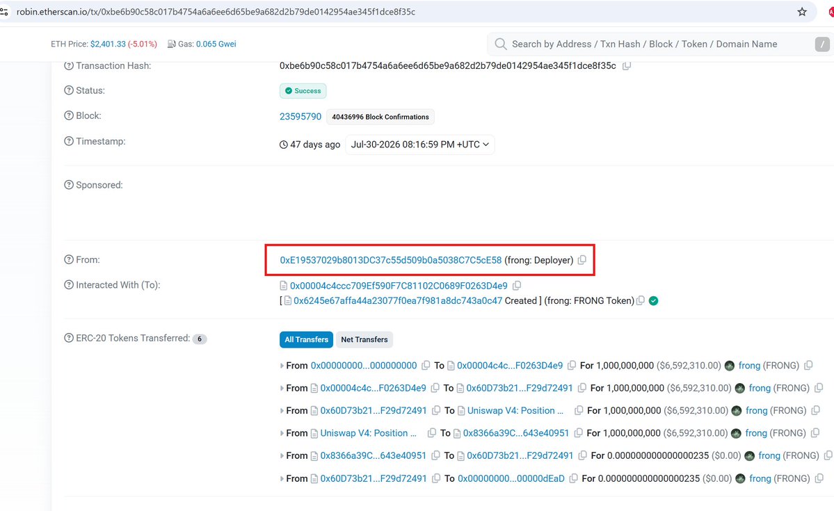 trenchdiver's tweet photo. $FRONG deployer confirmed.

Robinhood Frong creation:
https://t.co/wBA6Tkn64K

$MMCRN on Arc:
https://t.co/S1fUTc2EHv https://t.co/6gGSKqsgPH