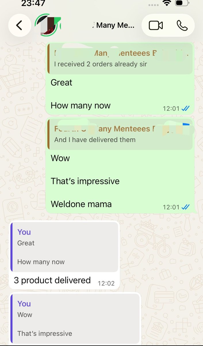 OpeyemiElcarson's tweet photo. This lady did over 500k last week

She reached out to me on TikTok to learn how to run E-com 

She got started

3 weeks after training, she got started with a product we researched together during the training

She launched her ads, receive &amp; delivered 3 orders in less than 24hrs https://t.co/0AkwQL2hOU