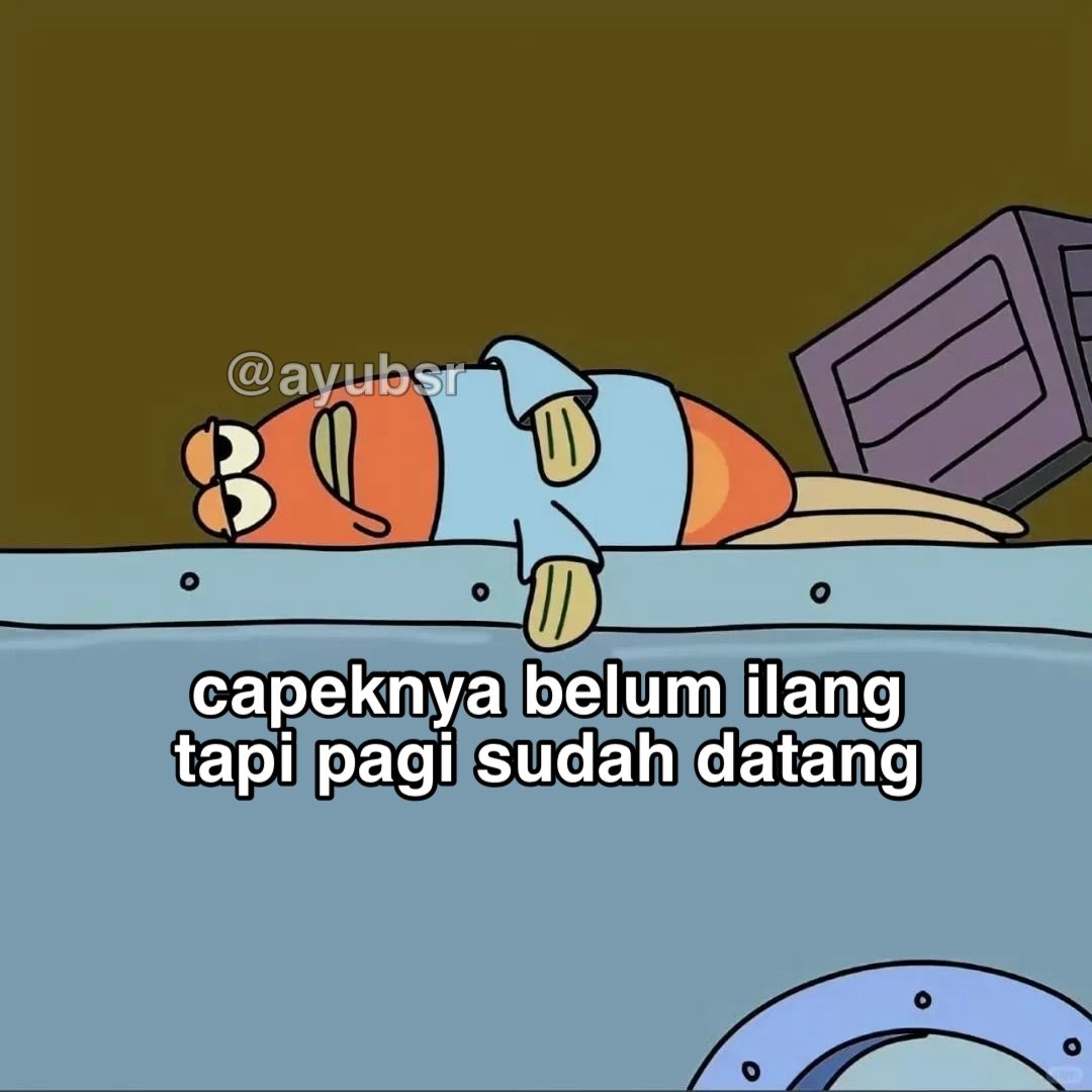 ayubsr's tweet photo. perasaan baru merem https://t.co/ici3ShoSQQ