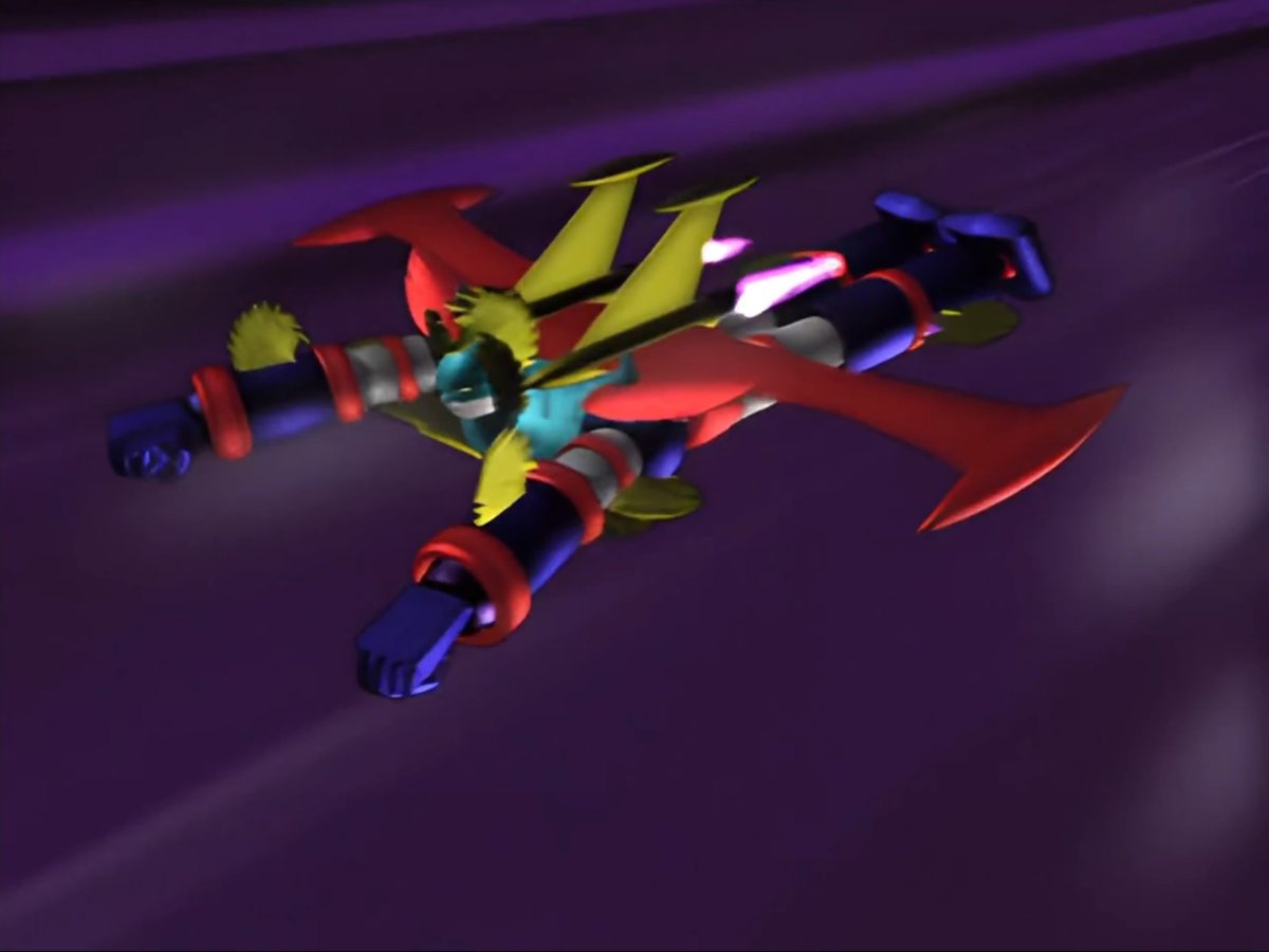 ZetaKabuto's tweet photo. Playing Geppy-X, I stumbled across ATLANGER. With no manga or anime of its own (aside from a small 2011 OVA), it was born directly as a model kit in ’75 and earned its place in mecha history.
It comes from Atlantis and is made of legendary Orihalcon metal. 
This guy is awesome. https://t.co/SNINFYpDK7