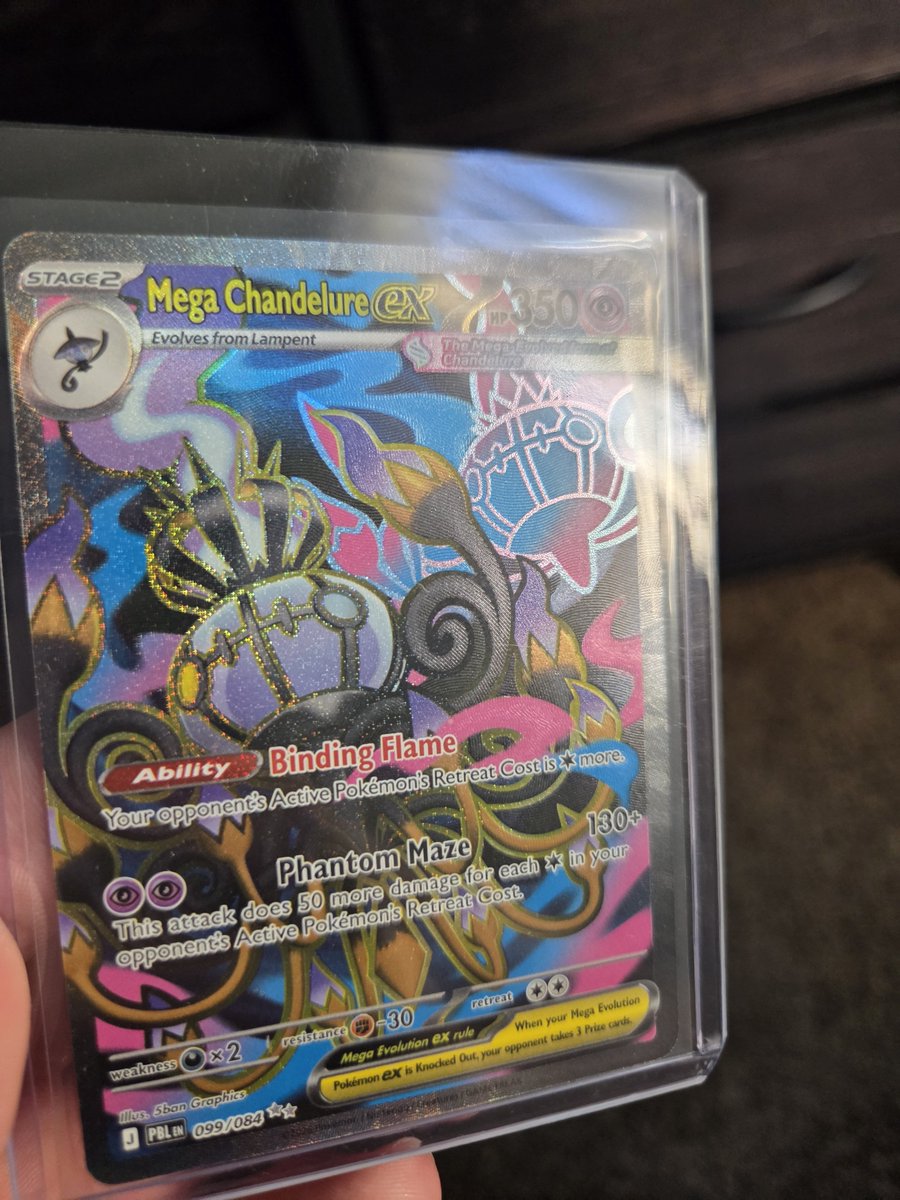 7thseaking's tweet photo. @packs_site just got my mega chandelure today and I love it soo much!!! https://t.co/k89DOYWgDM