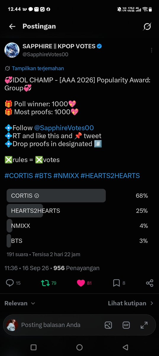 Lilyyifyo's tweet photo. @SapphireVotes00 FOR #CORTIS https://t.co/cmGTdsfaOy