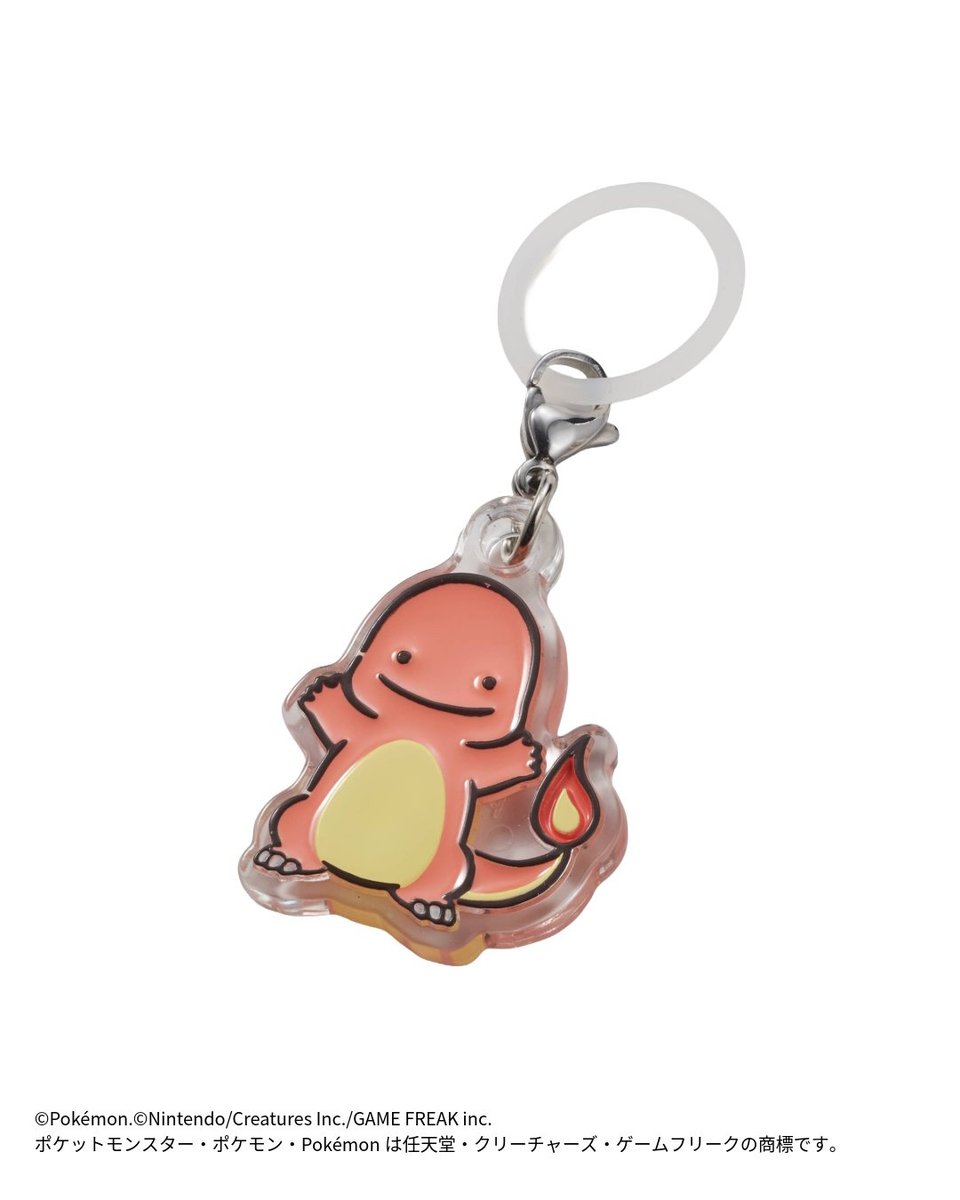 gamespark's tweet photo. 『ポケモン』“へんしんが苦手なメタモン”がチャームになって登場！ピカチュウ、ヒトカゲなど全5種の「めじるしガチャ」発売
https://t.co/qYqlhMvDq7 https://t.co/mWl5NRqGZL