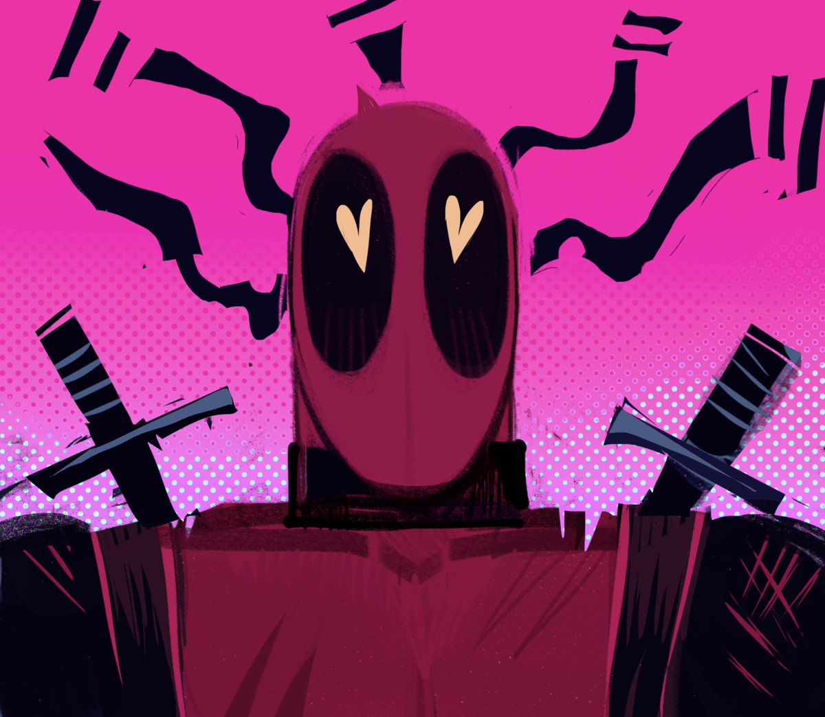 dooodleber's tweet photo. That all you got? (ง •̀_•́)ง  
#spiderman #deadpool #spideypool https://t.co/U1DGqZnknt