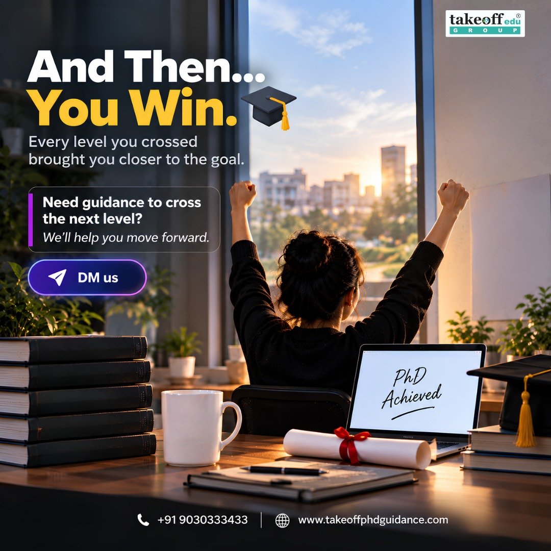 takeoff_phd's tweet photo. 🎮 PhD is a game with invisible levels.

Research. Revise. Face rejection. Try again.
Every level brings you closer to “Dr.” 🎓

Need guidance for your next level?

📞 +91 9030334333
🌐 https://t.co/CeBykZcOYx

#PhD #PhDJourney #PhDResearch #ResearchGuidance #PhDGuidance https://t.co/1v0uqgz2AG