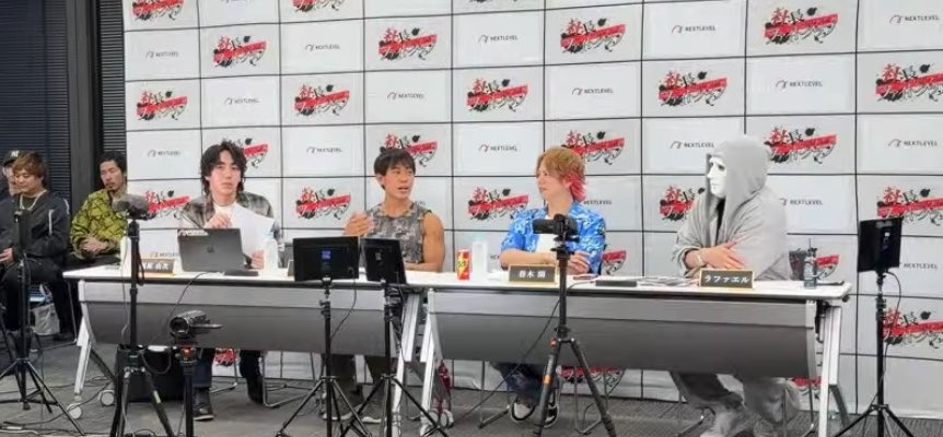 mine__chusuke's tweet photo. 【悲報】　堀大輔、社長が集まる大型企画の収録でも例のポロリ事件を自虐してしまうwwwwwwwwwwww

ラファエル
「ライブ配信回ってるからね、発言気をつけないとね」

堀大輔
「あー、そうっすね」

ラファエル
「ここカットできますか？みたいなの通用しないんで」

堀大輔
「映ったらアカンとこも映さんように気をつけてくださいねw」

一同
「……wwwww」

ラファエル
「なんか見たな！それ！w」

堀大輔
「HAHAHA…HAHA……アァ、睡魔セン💦」