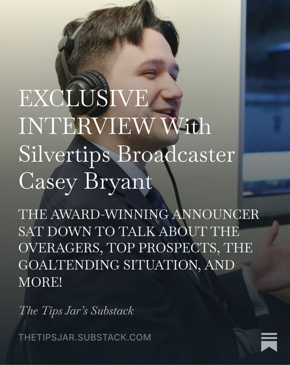 TheTipsJar's tweet photo. With the season right around the corner, I talked to broadcaster Casey Bryant about some pressing questions fans might have about this upcoming season. Click below to find out his answers - in this FREE article!
https://t.co/QWKMSm8Lbw
#ForEverett #GreenMeansGO #TheTipsJar https://t.co/80GqU5PsY7