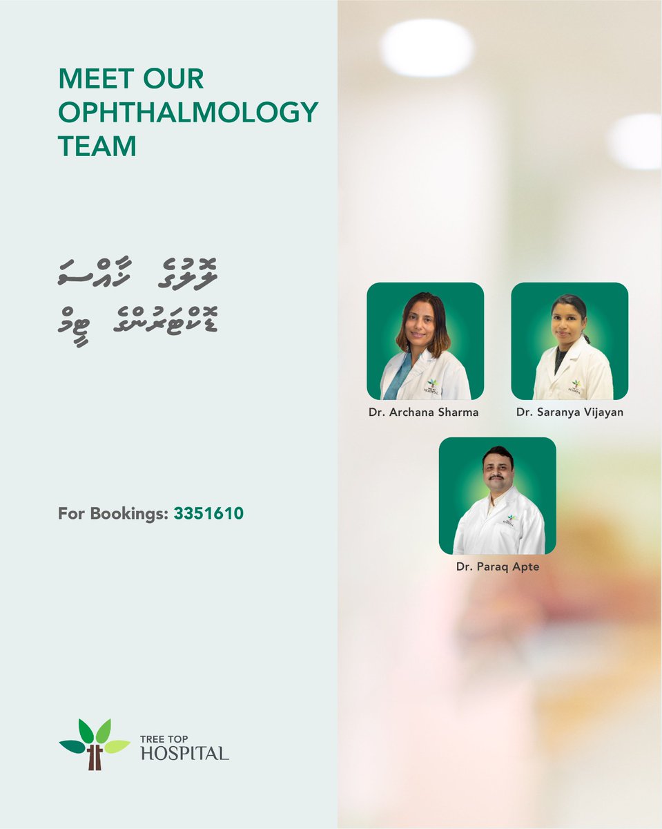 treetophospital's tweet photo. Dr. Parag Apte, Visiting Consultant Vitreoretina Surgeon

Dr. Parag will be consulting from October 9th to 12th, 2026.

For appointments call 3351610 or email: care@treetophospital.com

Learn more about Dr Parag: https://t.co/ZwPbYLJhA5

#TTH #ExcellenceinHealthcare https://t.co/XPsnrVosS6