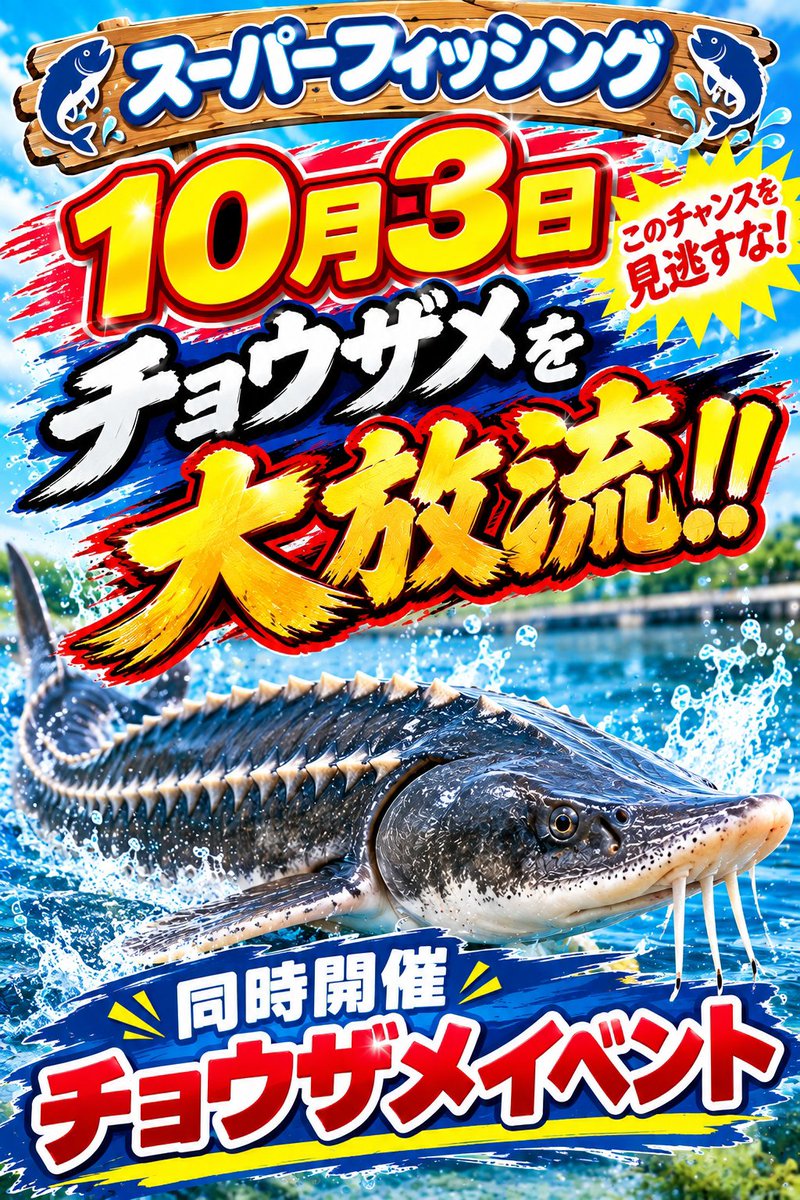 kscampsf's tweet photo. スーパーフィッシング
10月予告♪ https://t.co/CNuXWGVZfo