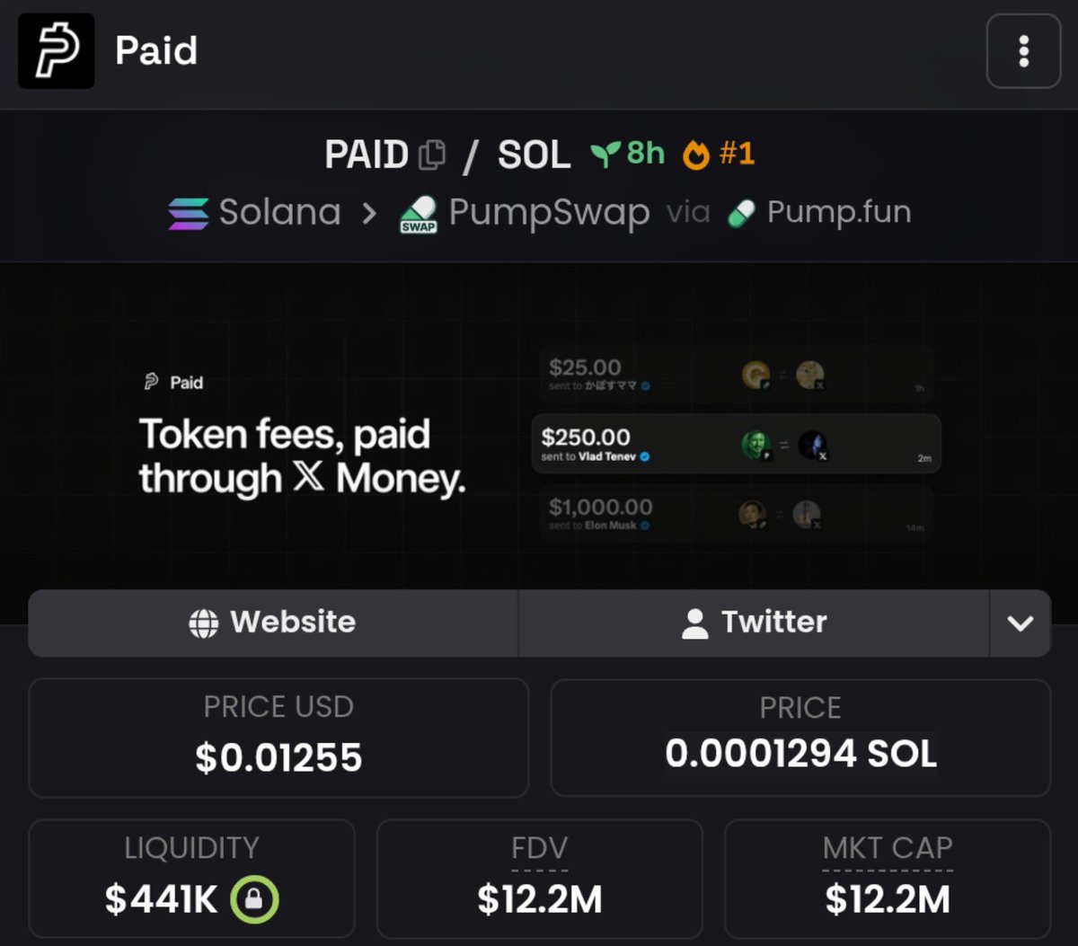 nbl_0x's tweet photo. 595X up from my call on $PAID https://t.co/Q1EO8bLJfG