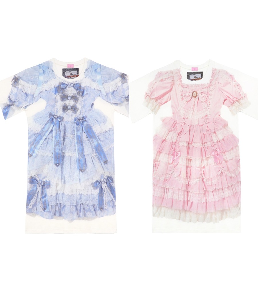 fashionpressnet's tweet photo. ジェニーファックス×アンジェリックプリティ、プリンセス風ドレス柄Tシャツ＆リボン付き厚底スニーカー - https://t.co/29mszUk3kW https://t.co/snDCmo2CYe