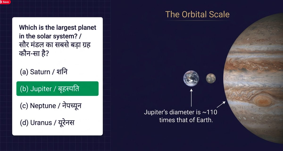 InPareeksha's tweet photo. Which is the largest planet of Solar System https://t.co/LQsoNC47VQ