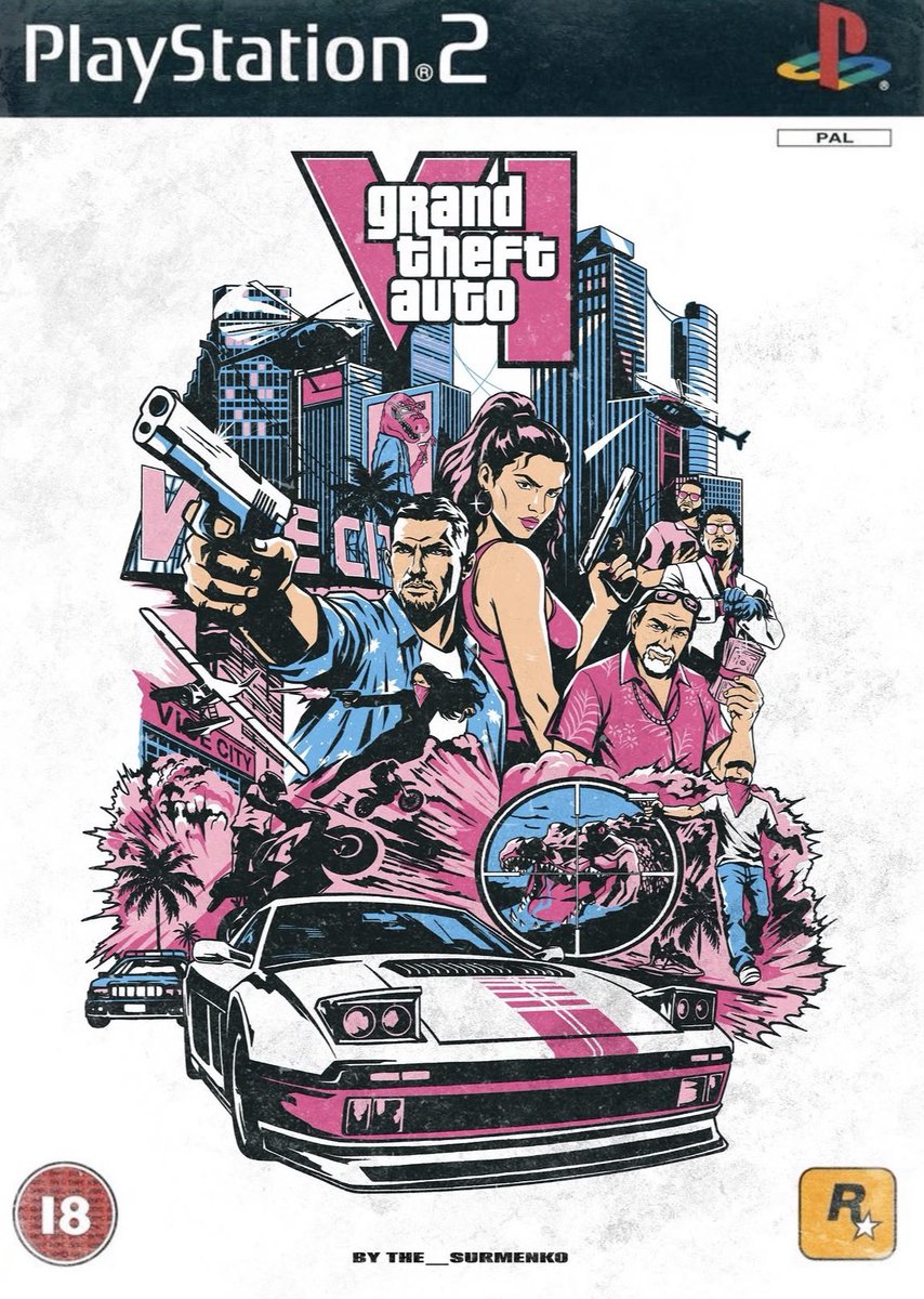 elchinyto_tech's tweet photo. La portada de GTA 6 si saliera en PS2 en el año 2001 (inspirada en la portada original de GTA 3)

🎨 Arte por: sergeantsurmenko (IG) https://t.co/nkVOtPzvkN