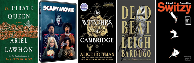 SHPLibrary's tweet photo. This week the South Hadley Public Libraries has 54 new books and one new movie.  New items include The Pirate Queen, Scary Movie, Witches of Cambridge, Dead Beat, Switzy, Spooky Rivers, Flight, The Great Gift Swap, Peekaboo, and Absent. https://t.co/RR4Px0W5D9 https://t.co/guHLqcuNLF