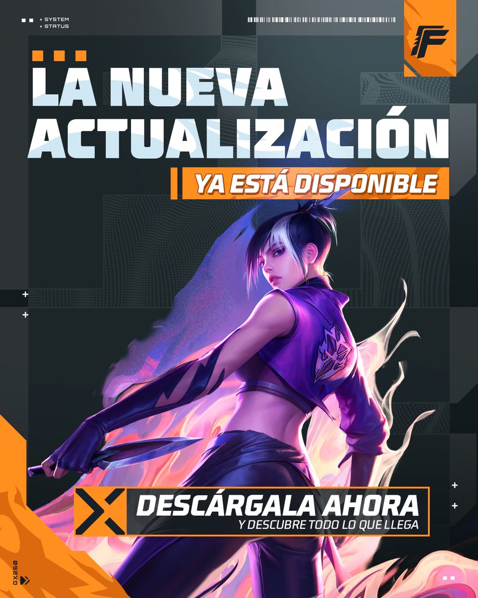 freefirelatino's tweet photo. 🔥 ¡Es hora de descubrir todo lo nuevo que llegó a Free Fire!
Nuevos cambios, sorpresas y mucho más te esperan en el campo de batalla. ⚡🎮
Actualiza el juego, entra a la partida y cuéntanos: 👀 ¿qué vas a probar primero?
#FreeFire #FFNinja https://t.co/1XHzuKqNq5