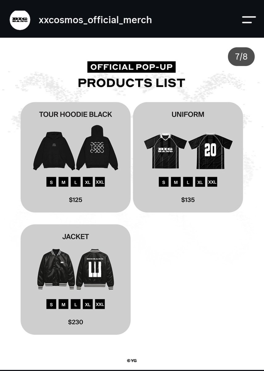 Lauttiga's tweet photo. Europe is getting completely ripped off with these prices. It started with tickets, and now it’s the merch. Converted to euros the jacket  : 220,000₩ is 139€, 230$ is 199€, yet in Paris it's 290€ 🤡 Apparently we are rich  ☠️  #bigbang https://t.co/mH4hXgmOz0