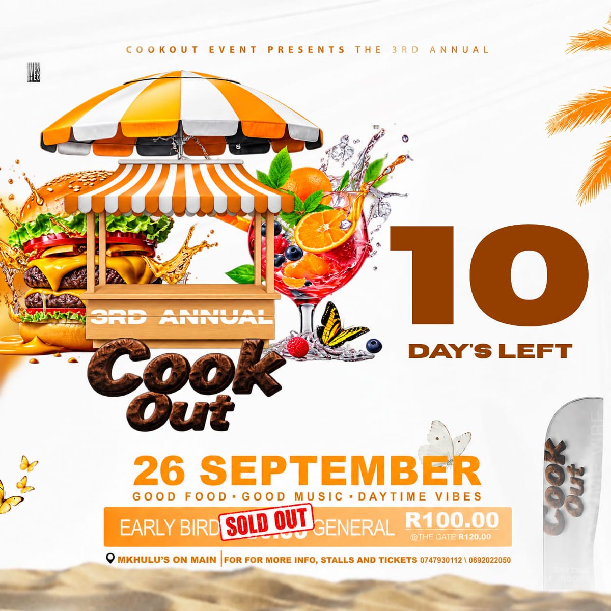 CookoutEvent's tweet photo. the count down has began 
hope everyone have bought their tickets 
coz walala uzobona ngama memories 🔥🔊💃🕺 https://t.co/iwfveMQmey