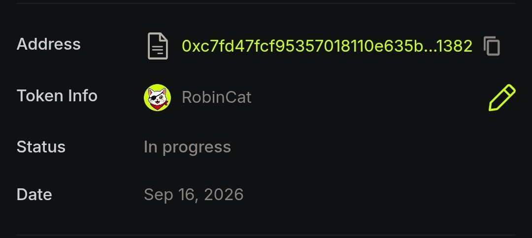 RobinCatapp's tweet photo. Ahoy Crew!

RobinCat just began the process of verifying its official token CA on @blockscout.

We want to let the Crew and everyone out there following us on this journey know that what we are building is for the long term. https://t.co/IBAHGMFo7z