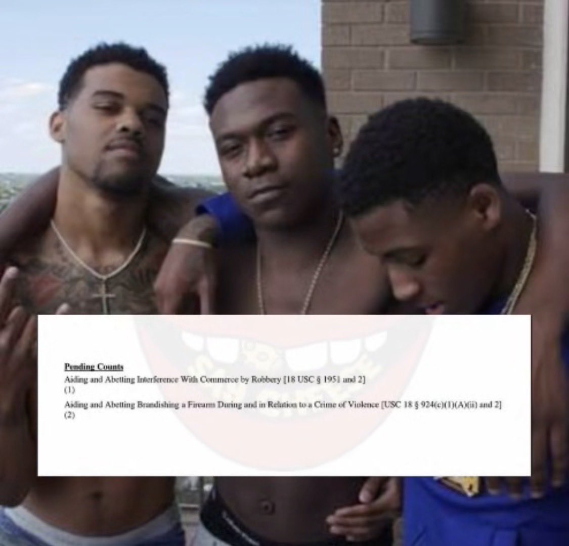 ybarchive0's tweet photo. NBA YoungBoy’s Affiliate NBA Ben 10 And OG3Three Has Been Charged With Commerce Robbery And Brandishing A Firearm Facing Up To 27 Years 👀🔒 https://t.co/Bml4kNc4GG