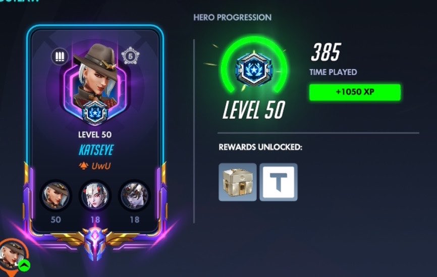 kitsnerush's tweet photo. exactly 2 weeks later i have hit level 50 on ashe after starting at level 1... i love you girl thanks for making this game fun for me <3 https://t.co/4JzwNZa87L