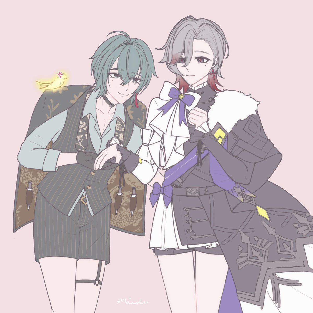 NiNii_c0le's tweet photo. 🗡️: “Allow me to escort you home, bocchan~ 💙”

#โลลูก้า #Lolluga #ロエイル #lohenillu #swangale https://t.co/NE7571wB1U