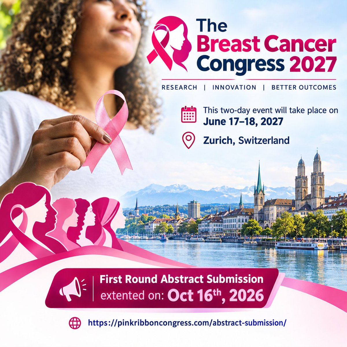 BCC_2026's tweet photo. Have breast cancer research to share?

Submit your latest research, clinical findings, or innovations to the Breast Cancer Congress 2027

June 17–18, 2027
Zurich, Switzerland

https://t.co/6kj6JRWEL2

#BreastCancer #Oncology #CancerResearch #AbstractSubmission #BCC2027 https://t.co/D8Rc17AWHG
