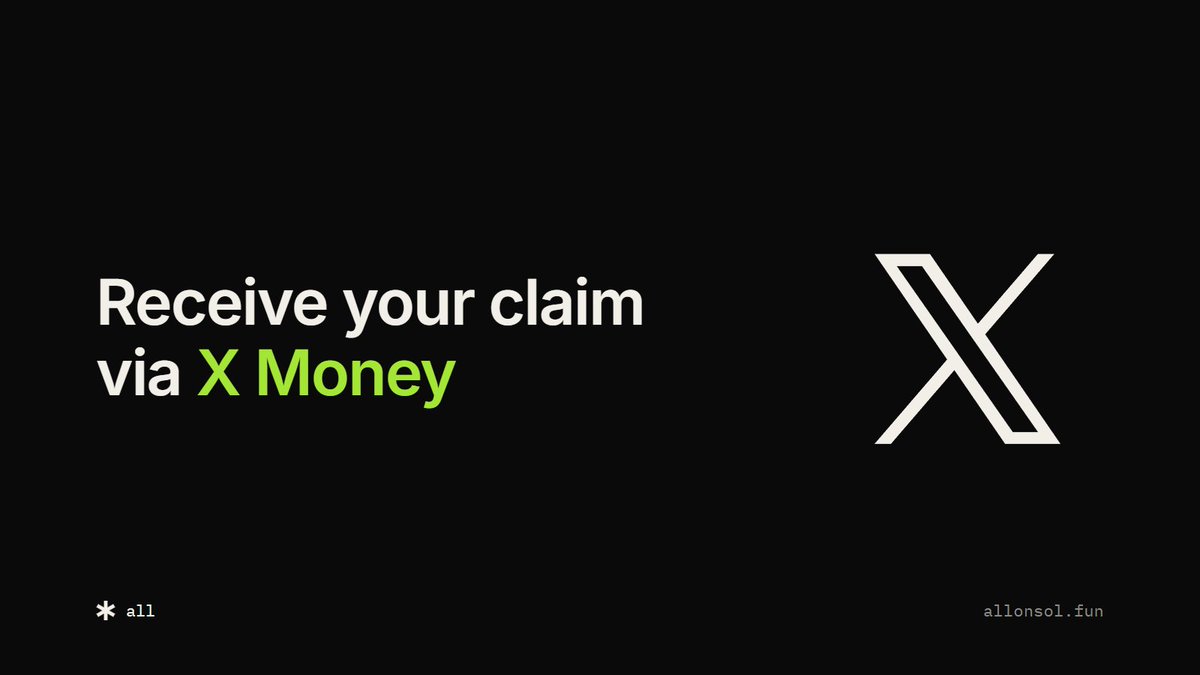 allonsolanaa's tweet photo. $ALL rewards can now land in your X account.

Connect your wallet
Pick "receive rewards on X"
Payout gets converted and sent to your handle. 

SOL to your wallet still works if you'd rather keep it that way.

Select holders will see access now for beta. https://t.co/4788XBeZrr