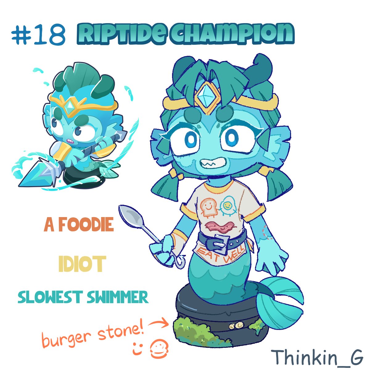 Thinkin_G0230's tweet photo. #bloonsoc #btd6
My Riptide Champion oc. A foodie, is always scheming about what to eat. :D I'm bad at naming, so just call her #18 now :) https://t.co/G0Ct7KJfWz