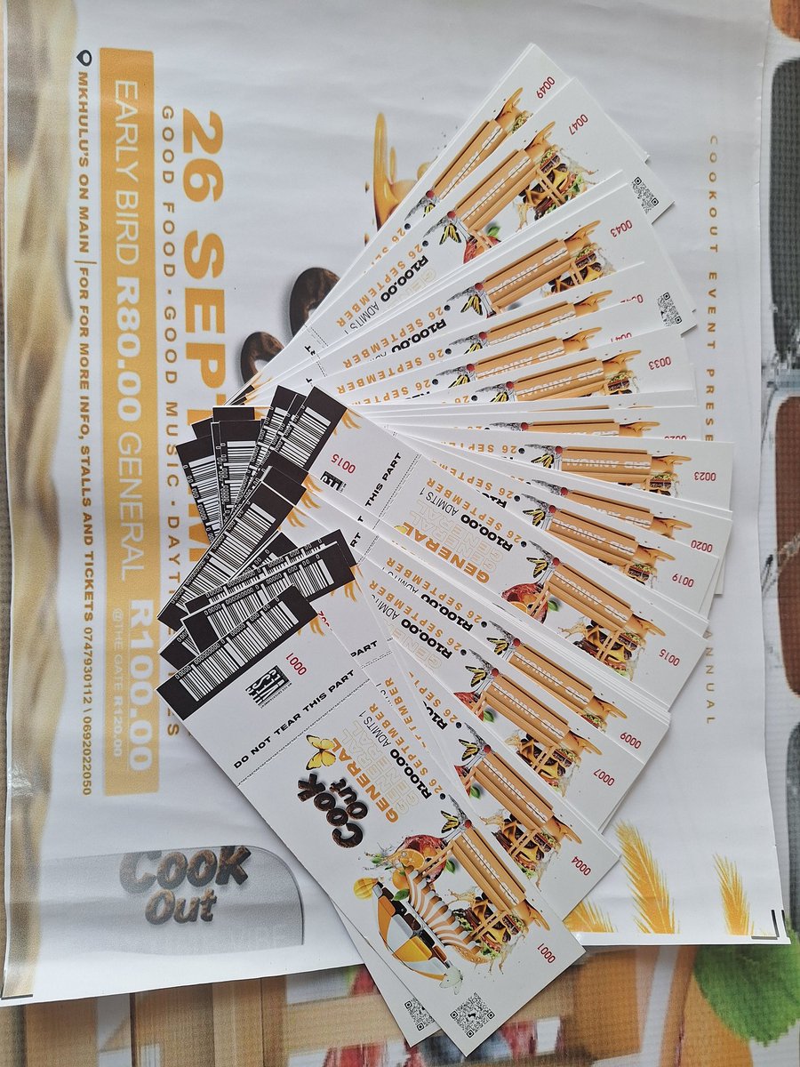 CookoutEvent's tweet photo. Tickets still available for only R100 and this is the last week of free delivery 
Walala uzobona ngama memories 🔥🔊💃🕺 https://t.co/rziuQhgU4b