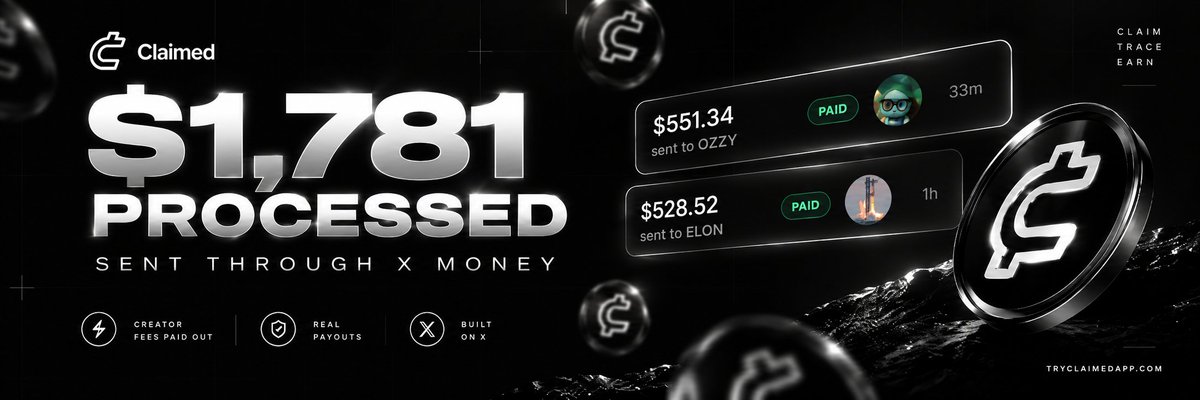 UseClaimed's tweet photo. https://t.co/MSVmJpr3AY

The first Pons solution to processing fees via X Money. All verifiable on-site.

More updates to come, stay tuned! https://t.co/vKhR2stic3