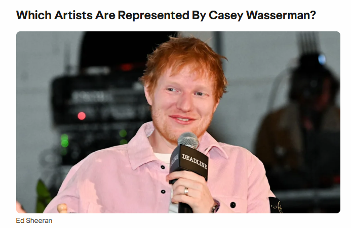 timand2037's tweet photo. BTW. Ed Sheeran's manager Casey Wasserman is a Zionist whose name appears in the Epstein files; he was linked to Ghislaine Maxwell. https://t.co/wo29tXFRzY https://t.co/T1r1xLbjIB