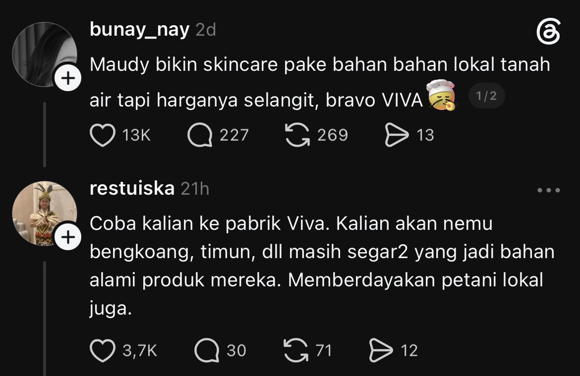 berburushopee's tweet photo. ternyata viva tuh nggak cuma murah &amp; bagus, tapi juga ikut ngangkat petani lokal… jujur makin respect bgt sih https://t.co/fP2k5huiZ7
