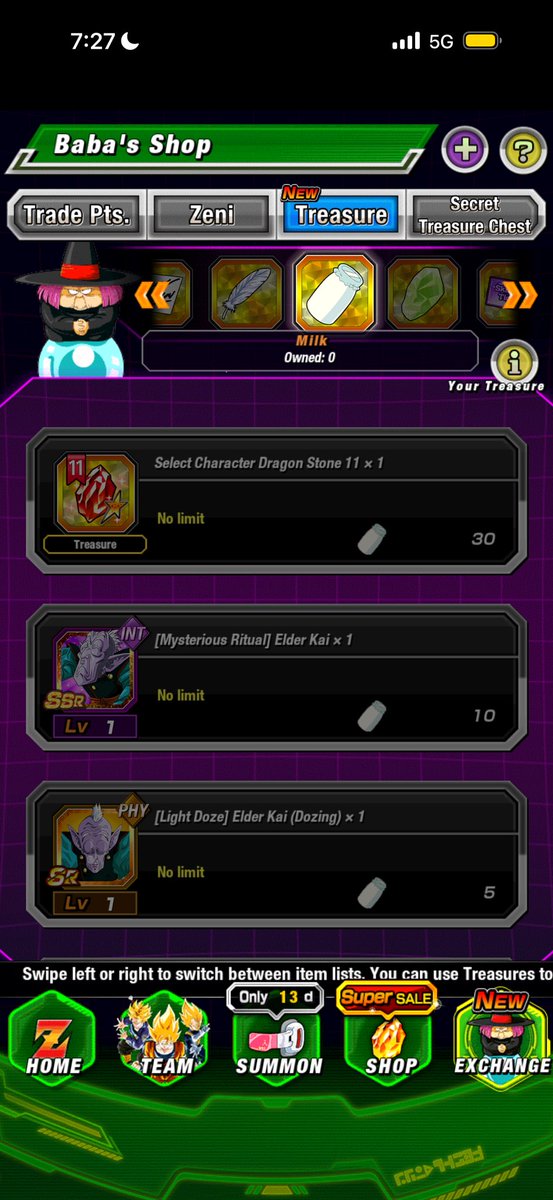 Conman106ah's tweet photo. @dokkan_official How to get stones ? And milk https://t.co/PawJzlv52n