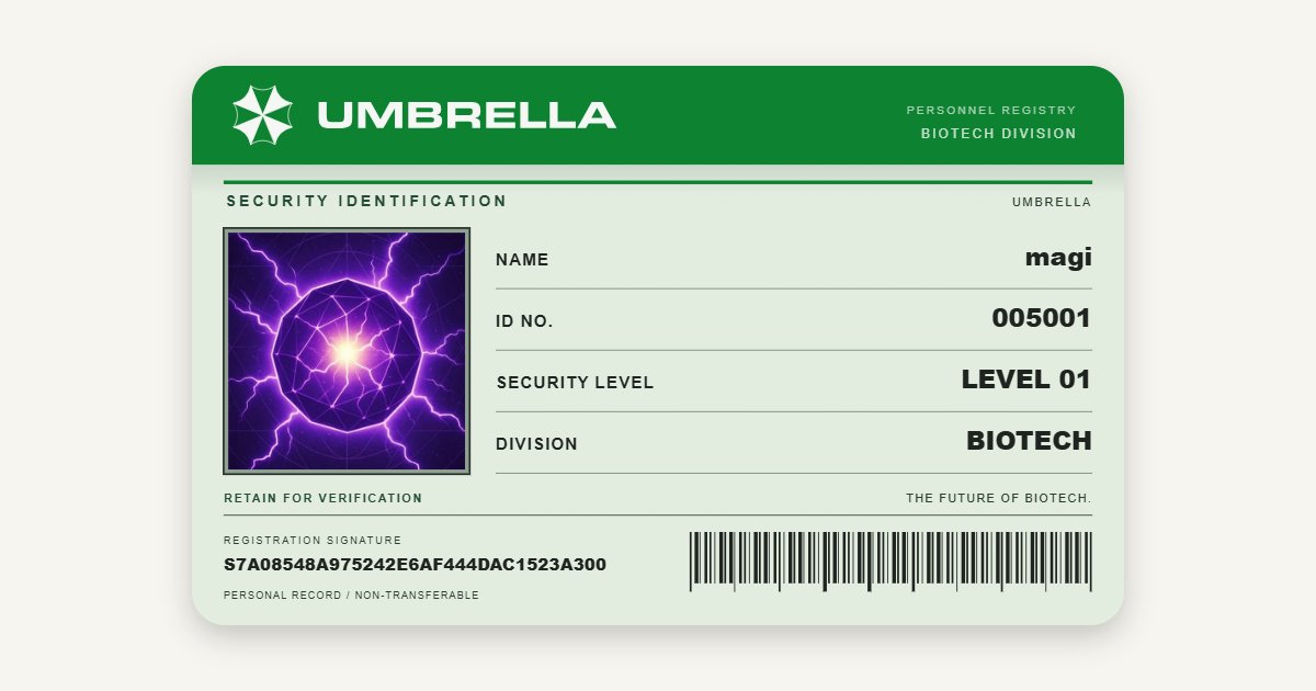 Magi300a's tweet photo. ID secured @umbrellacap_
sig:0x319bbb128fdd1e08a408ed369f94f5dc8b43855acc120f1f2e5115b722e2d39d5a5d054077e0457a08548a975242e6af444dac1523a300

invite codes 👇 https://t.co/xfGYPcT1rd