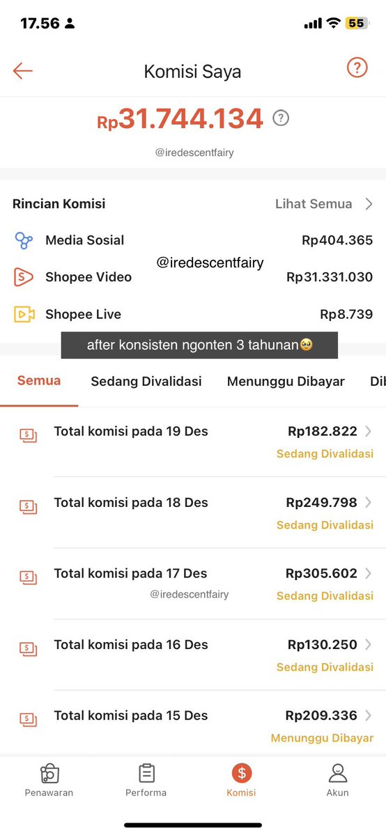 iredescentfairy's tweet photo. Tanpa ikut kelas affliate, 3 tahun lalu abis resign iseng nyoba upload shopee video pake produk seadanya dan ternyata? menghasilkan!! akhirnya ditekunin sampe sekarang, in this economy tiap bulan bisa dapet lebih dari UMR kerja fulltime dirumah alhamdulillah bgt!!🥹 https://t.co/tDlSfSHSg2