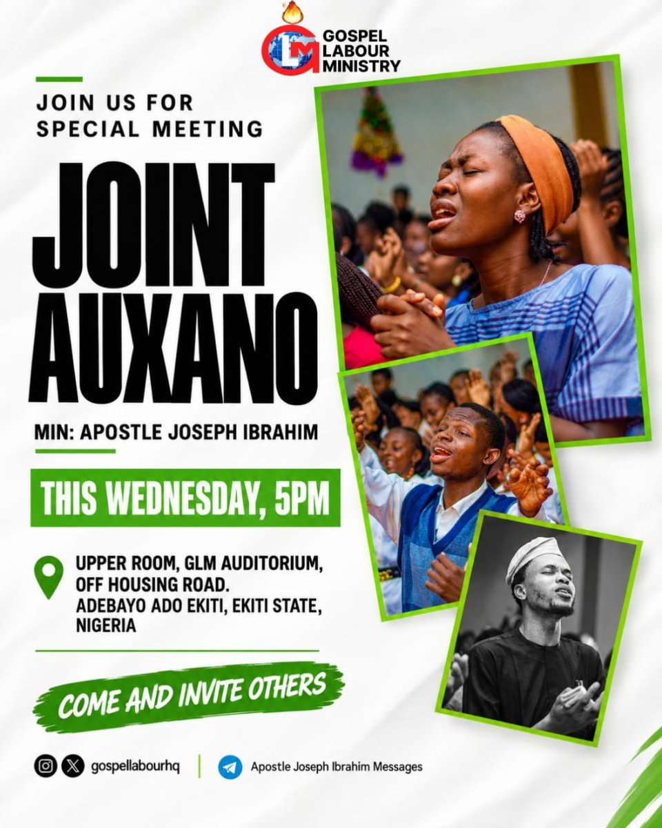 ApostleJoseph_I's tweet photo. We’ve been learning Communion with God, and this evening, we go deeper.

Join us as we explore a practical approach to Communion with God and learn what to do when you come into that secret place.

Come and learn how to make your quiet time a time you genuinely look forward to. https://t.co/Mw6IoSTnzy