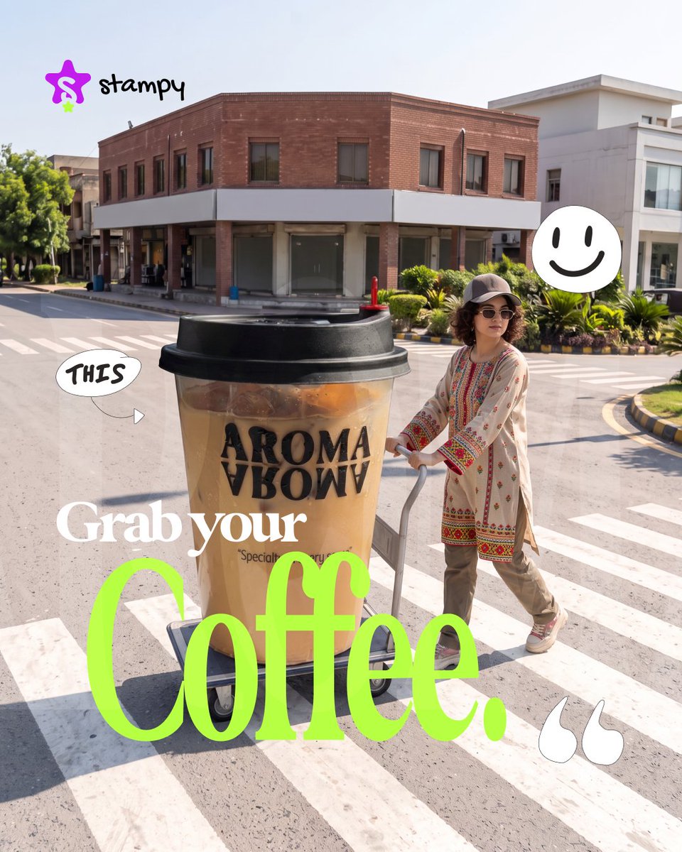 stampy_app's tweet photo. AROMA is now on Stampy. ☕✨

Keep ordering your coffee, keep stacking stamps, and your next coffee is on the house when you complete your AROMA stamps. ⭐️

🔗 Scan in-Cafe or Download Stampy Now
#Islamabad #IslamabadCafes #CoffeeIslamabad #CoffeeLovers #Stampy https://t.co/ksEYcsG12n